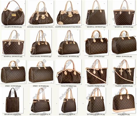 lv bags types